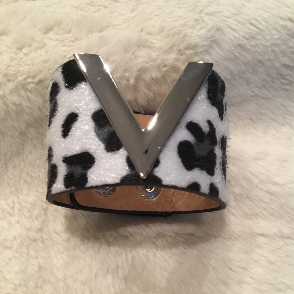 White leopard Wrap Bracelet